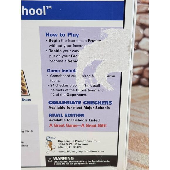 Vintage Ohio State College Checkers Classic Rival Edition USA Made! #A93 - Picture 3 of 9